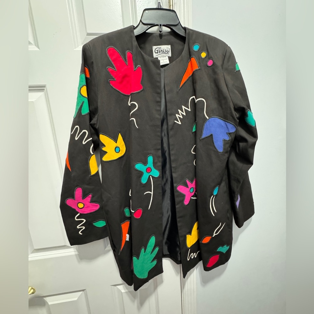 Girasol size large Mexican folk art jacket